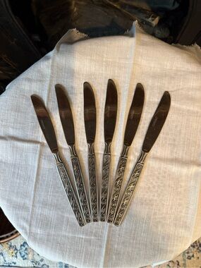 Vintage Oxford Hall Palo Alto Butter Table Knife Set - 6 Piece